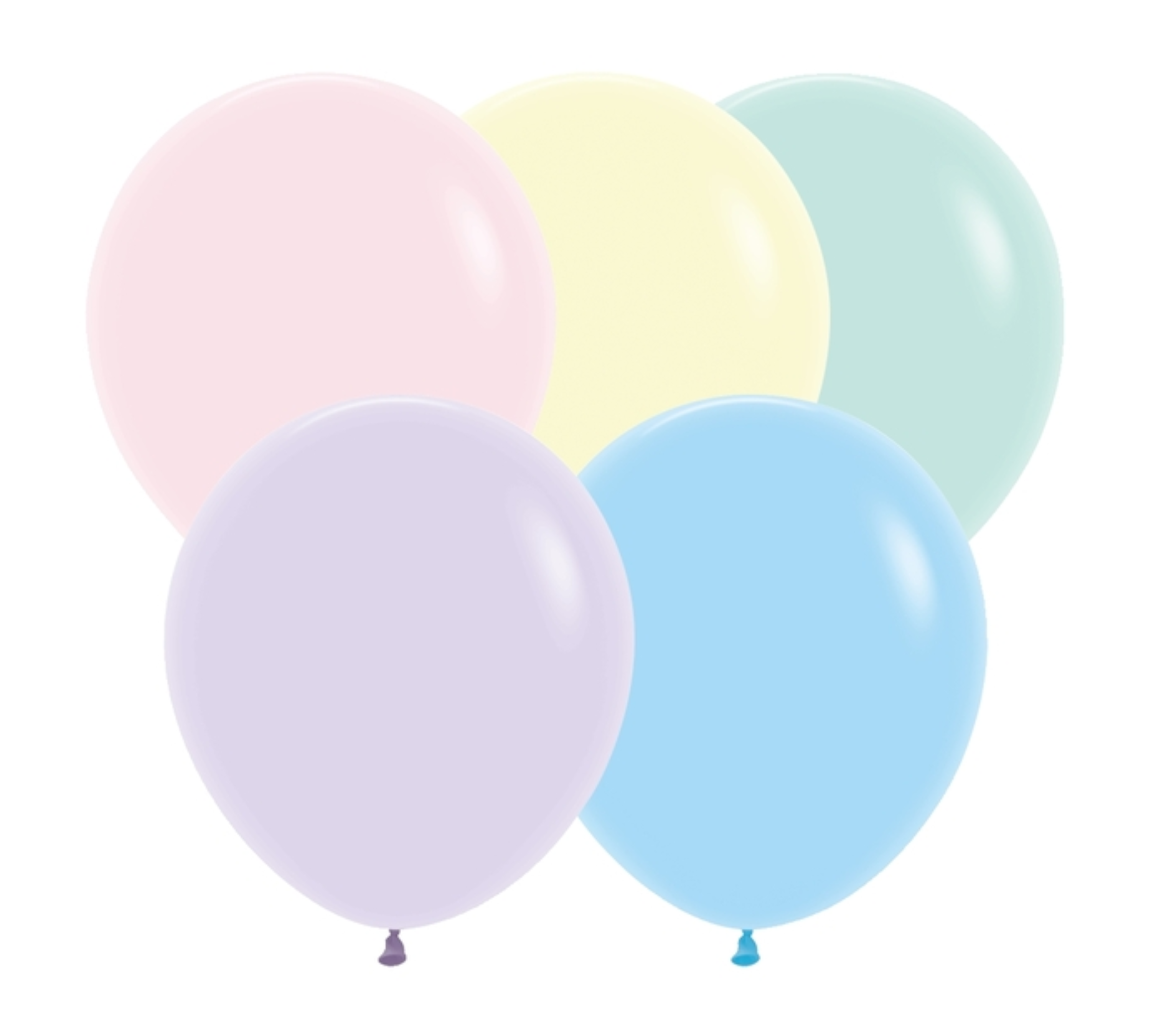 18 Inch Sempertex Pastel Matte Assortment Latex Balloons | 25 Count ...