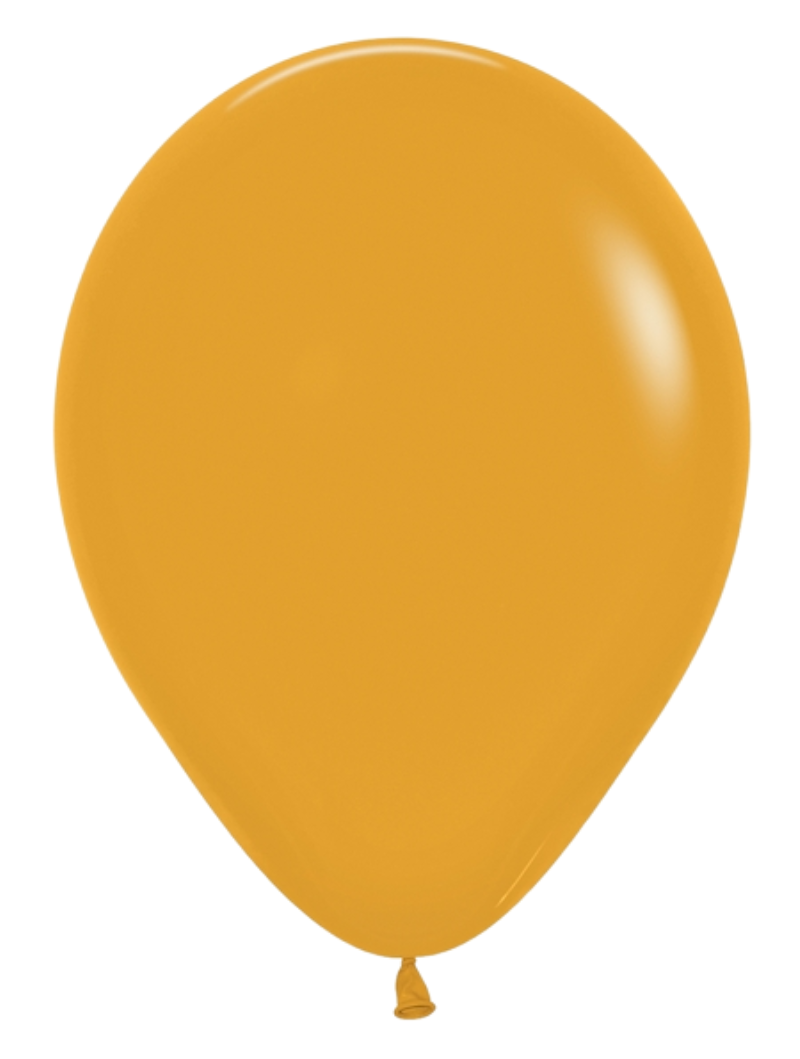 5 Inch Sempertex Deluxe Mustard Latex Balloons | 100 Count - Wholesale ...