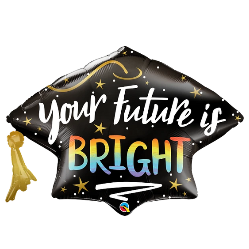 Qualatex 40" Your Future is Bright Foil Balloons Graduation Balloons