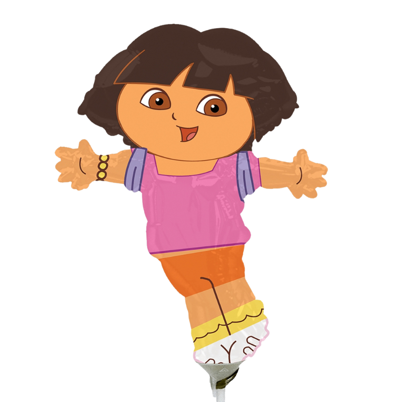 14" Anagram Dora The Explorer Foil Airfill Balloon | Buy 5 Or More Save 20%