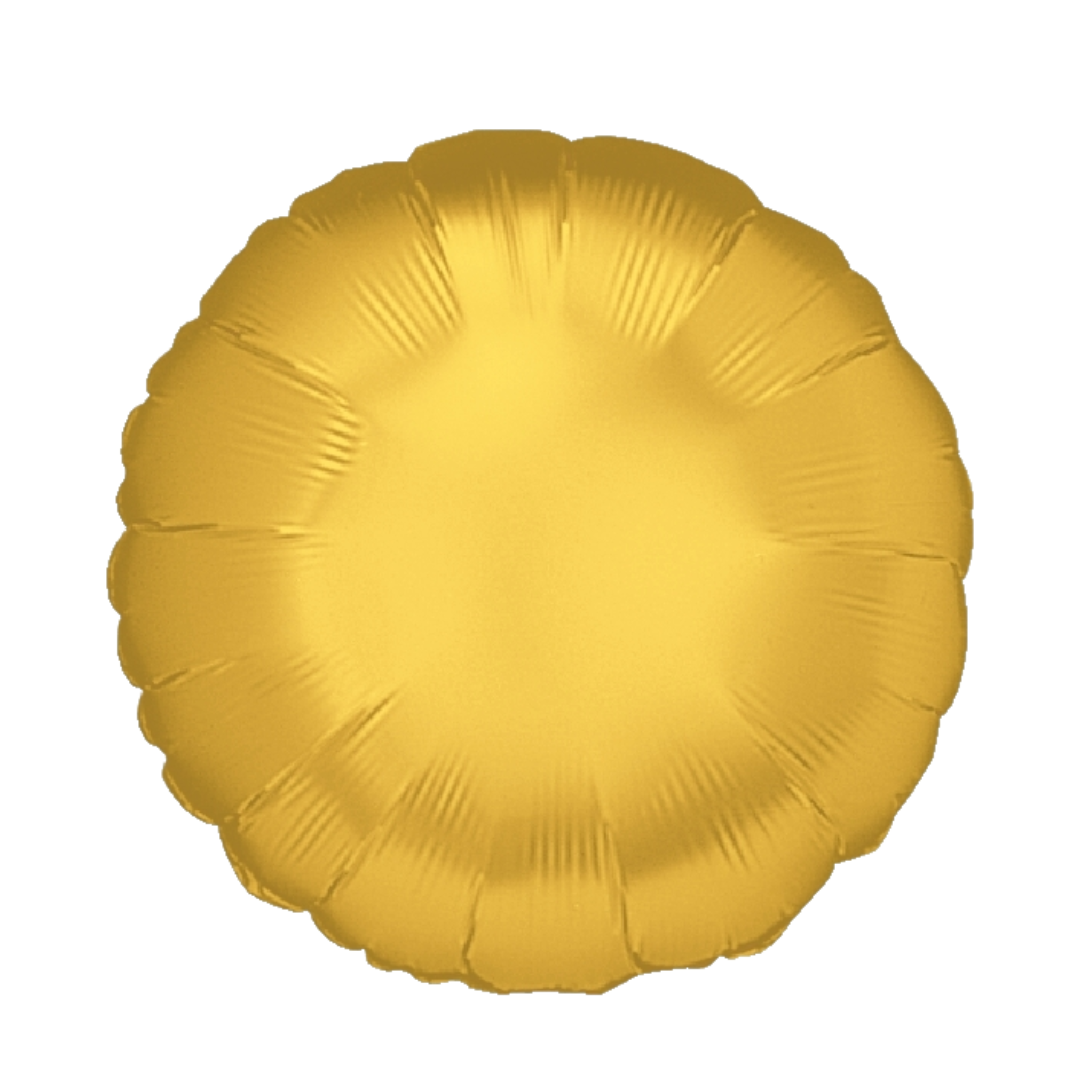 18" Betallic Gold Round Foil Balloon | Buy 5 Or More Save 20%