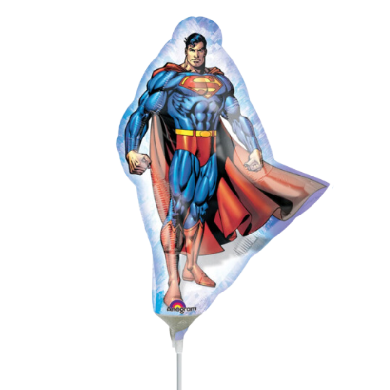 Globo de lámina de relleno de aire Superman de 14" | Compre 5 o más y ahorre un 20 %