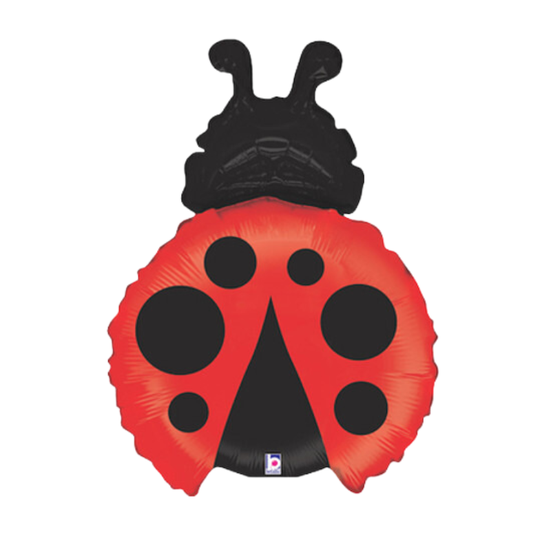 14" Betallic Ladybug Foil Airfill Balloon | Buy 5 or More Save 20% (D)