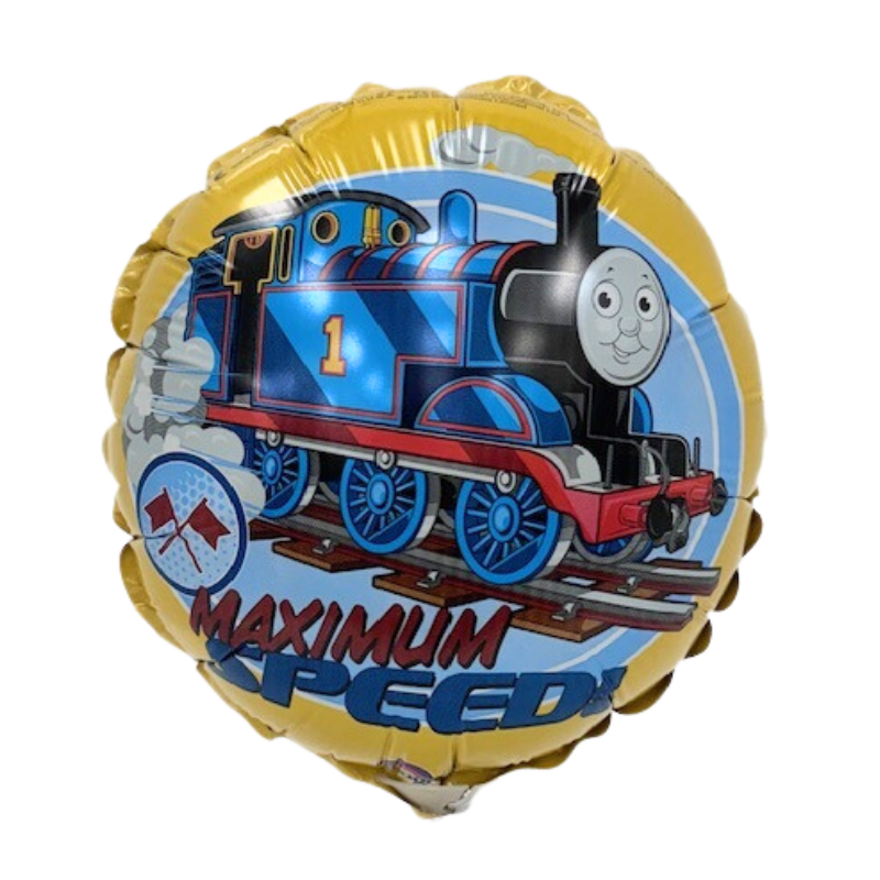 9" Anagram Thomas The Train Engine Airfill Foil Balloon | Buy 5 Or More Save 20%