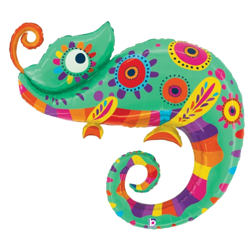 39" Betallic Festive Chameleon Foil Balloon