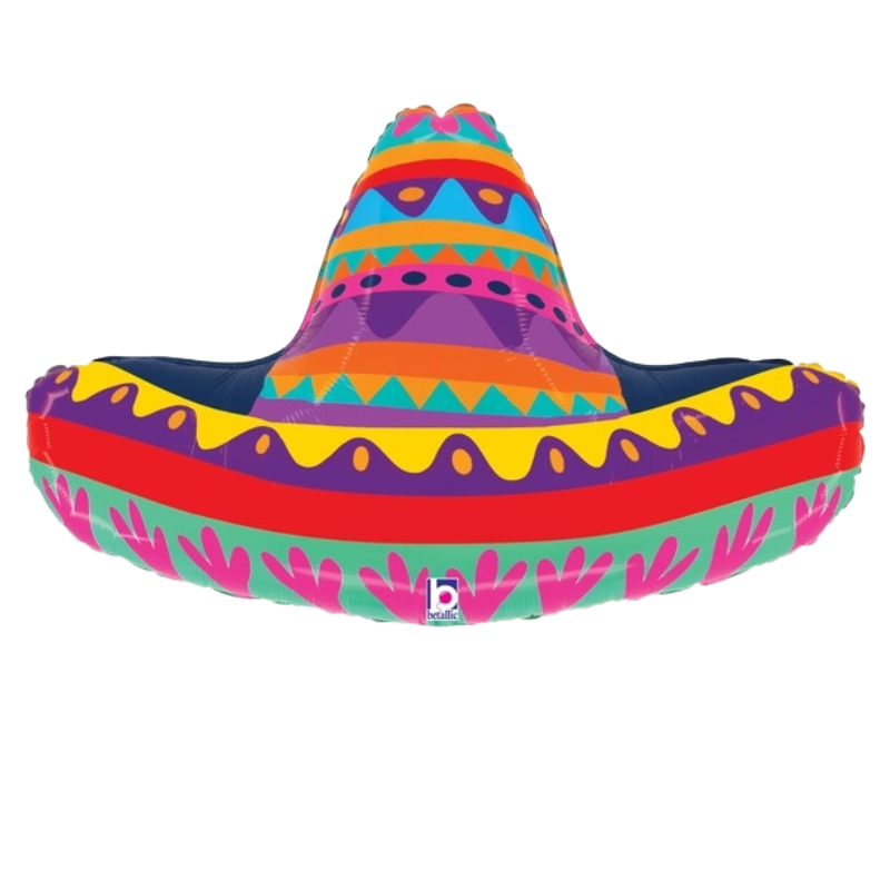 32" Betallic Festive Sombrero Foil Balloon