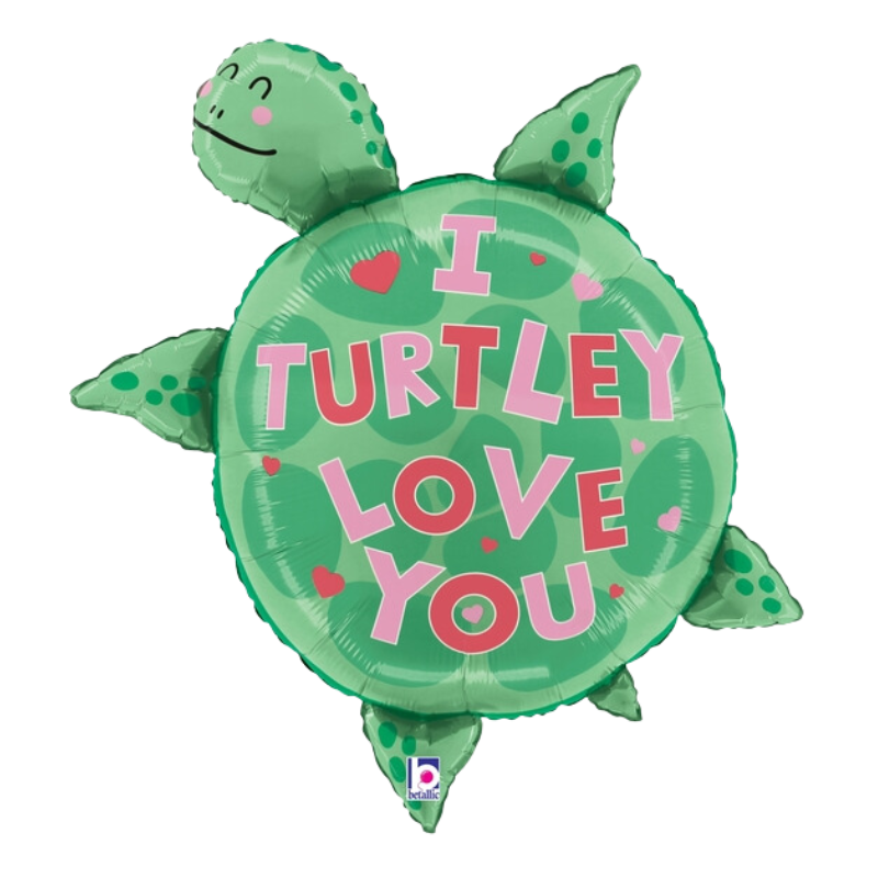 29" Betallic Turtley Love You Foil Balloon (S2R4)