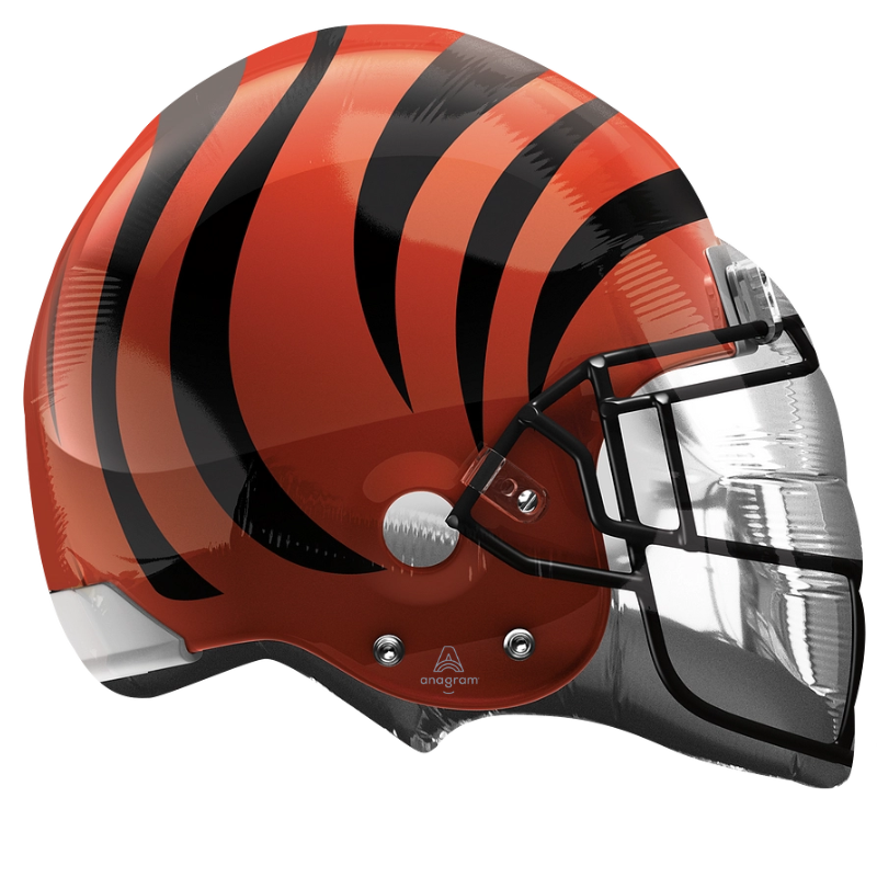 Globo de aluminio para casco de la NFL de los Cincinnati Bengals de 21"