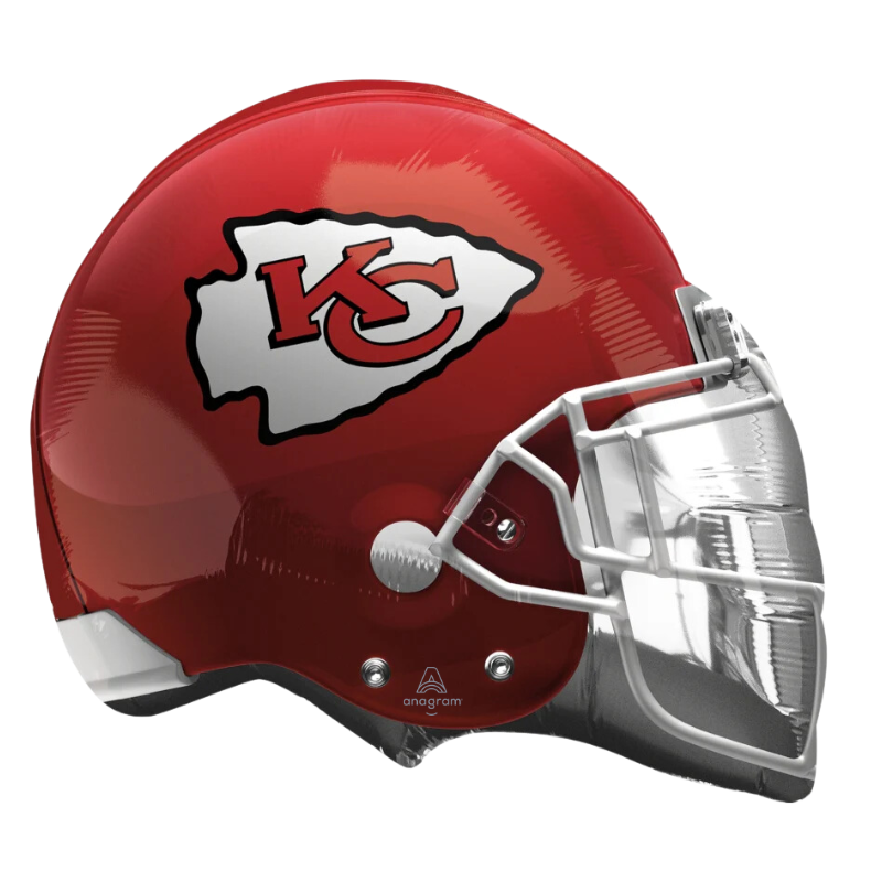 Globo de aluminio para casco NFL Kansas City Chiefs de 21"