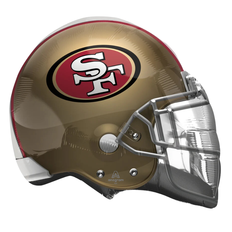 Globo de aluminio para casco de la NFL de los San Francisco 49ers de 21"