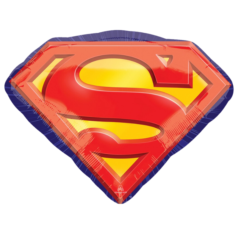 26" Superman Emblem Super Shape Foil Balloon