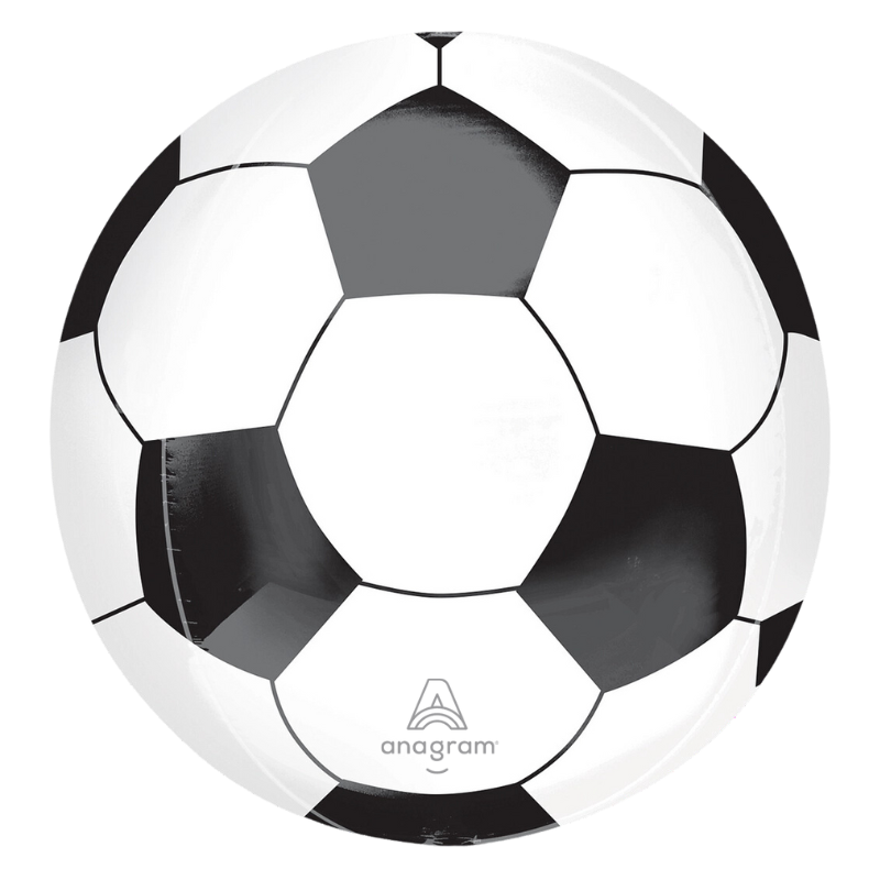 16" Anagram Soccer Ball Orbz Foil Balloon- Globe Shape | 1 Count