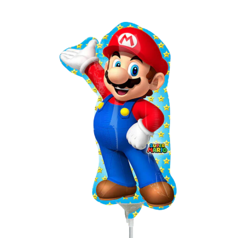 14" Anagram Super Mario Foil Airfill Balloon | Buy 5 Or More Save 20%