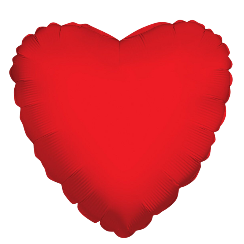 36" SC Solid Heart Red Foil Balloon (S3R4) | 5 Count