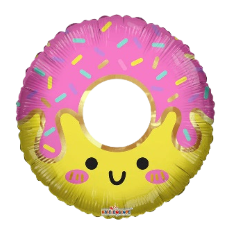 24" Conver Dona Kawai Felicidades - Donut Congratulations Foil Balloon | 5 Count