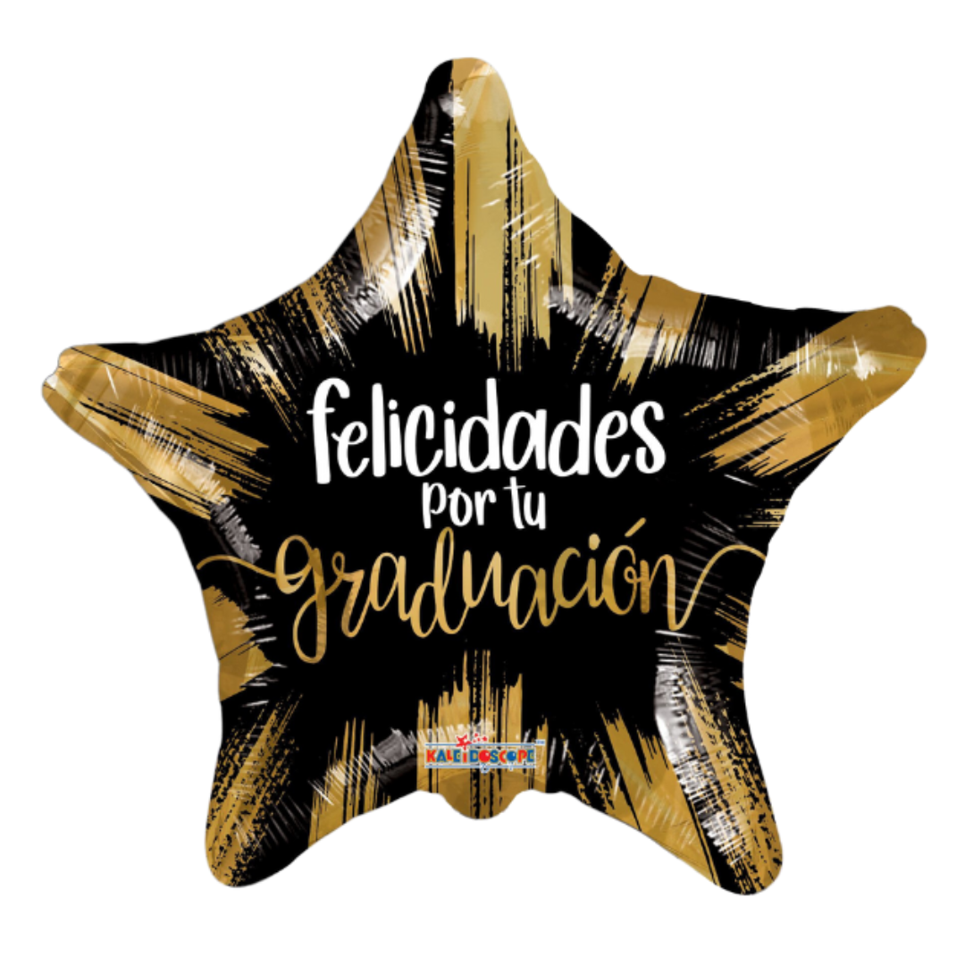 9" Conver Felicidadas Por Tu Graduacion Airfill Foil Balloons (S2R2) | Buy 5 Or More, Save 20%