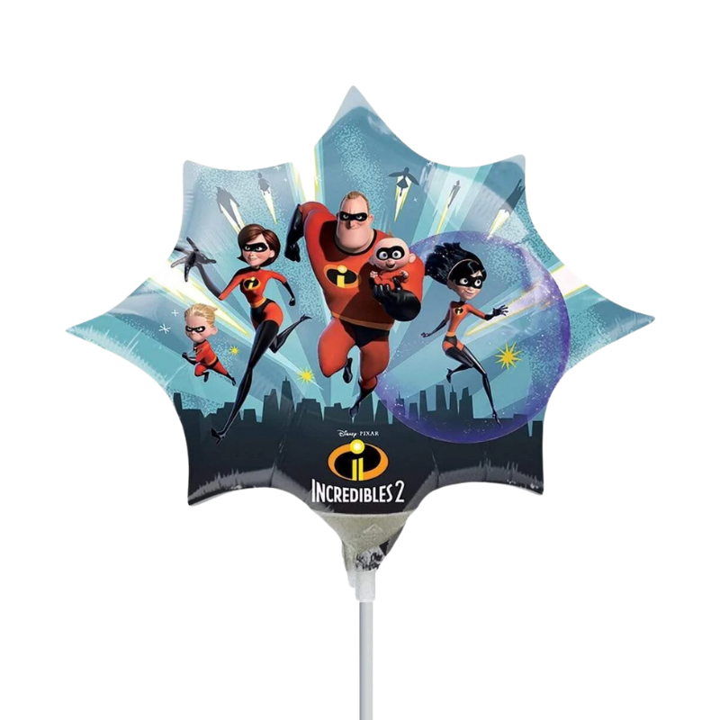 14" Anagram Incredibles 2 Airfill Foil Balloon | Buy 5 Or More, Save 20%