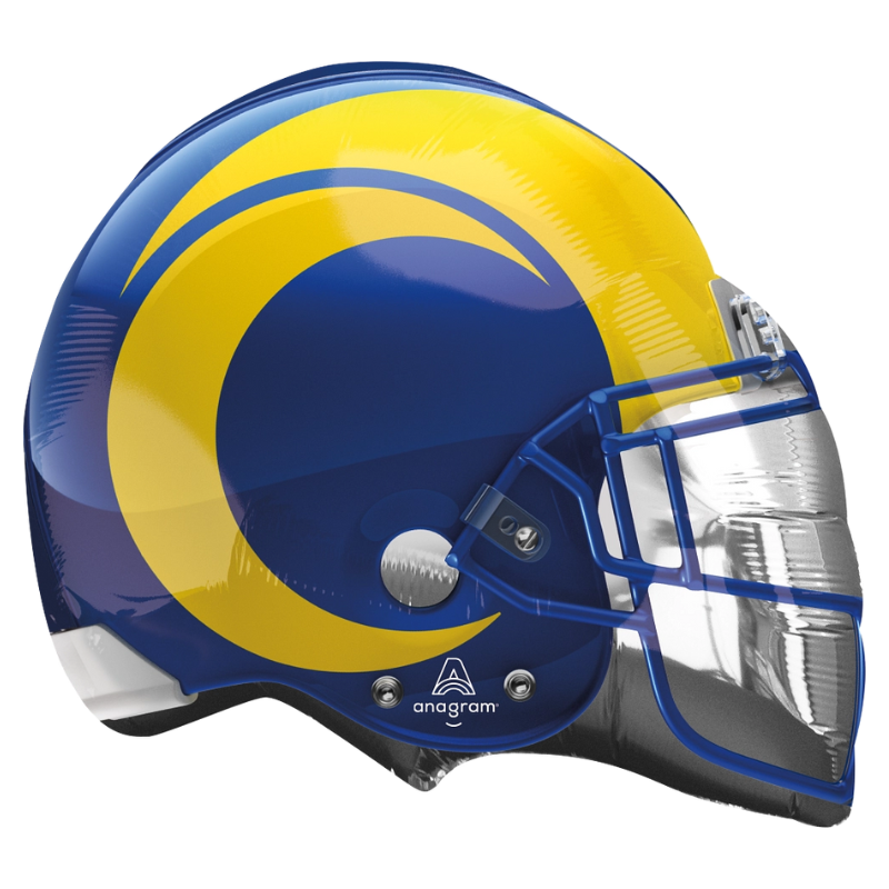 Globo de aluminio para casco de la NFL de Los Angeles Rams de 21"