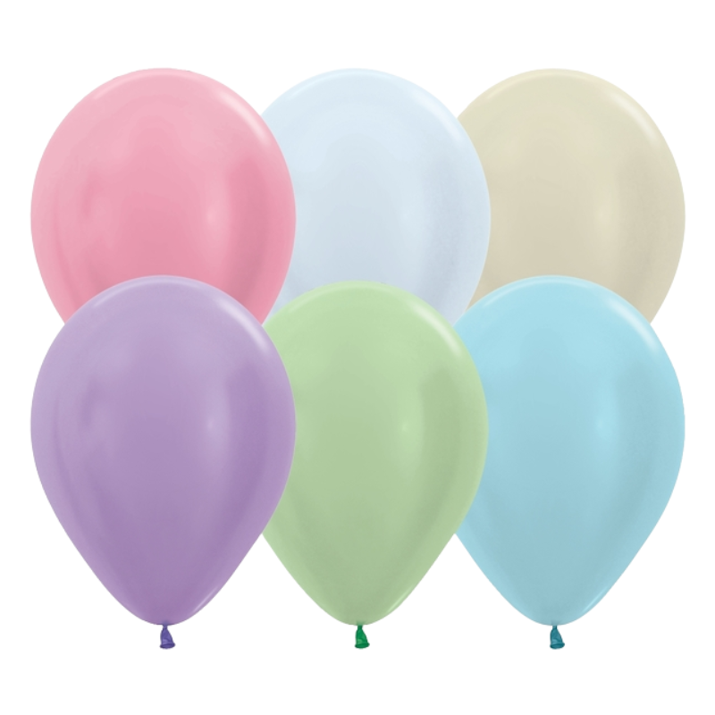 5" Sempertex Pearl Assortment Latex Balloons | 100 Count