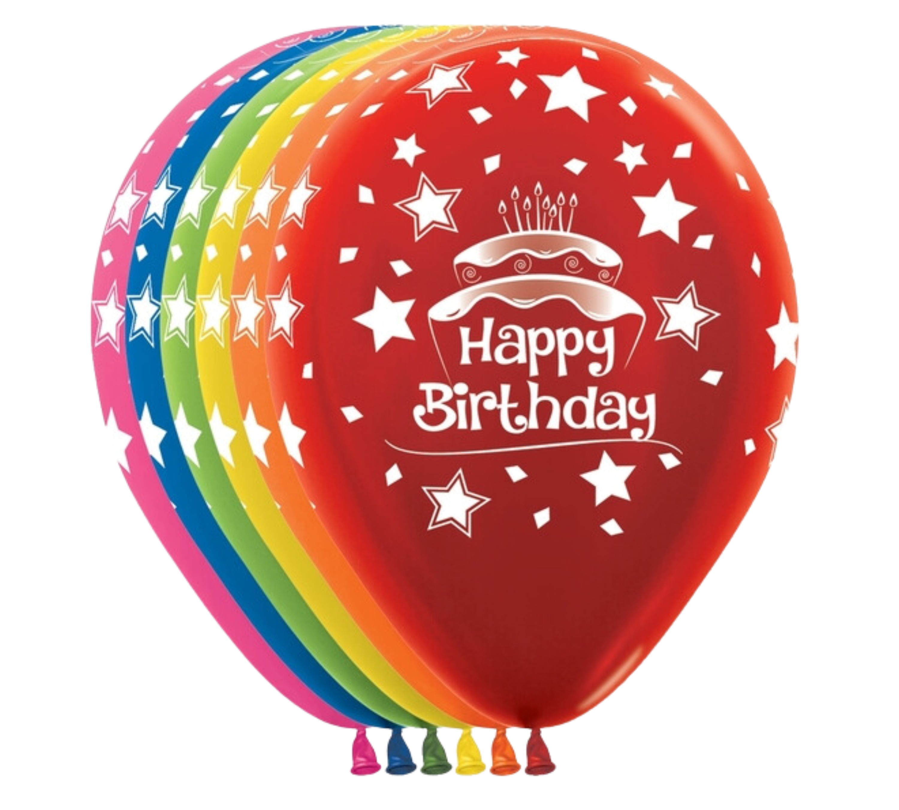 11" Sempertex Birthday Cake Metallics Latex Balloons | 50 Count - Dropship (Shipped By Betallic)