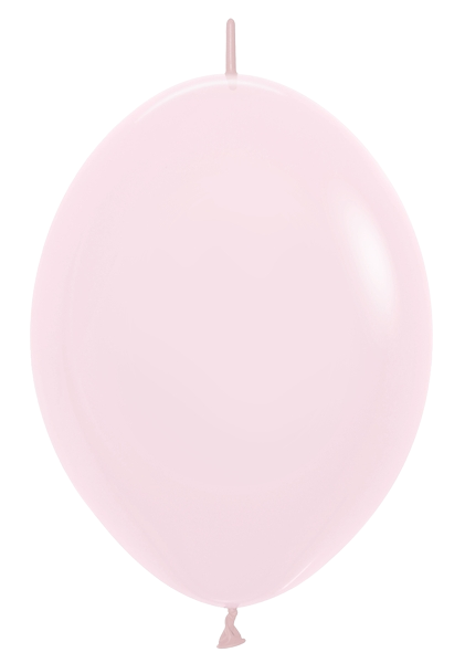 6" Sempertex Pastel Matte Pink Link-O-Loon Latex Balloons | 50 Count