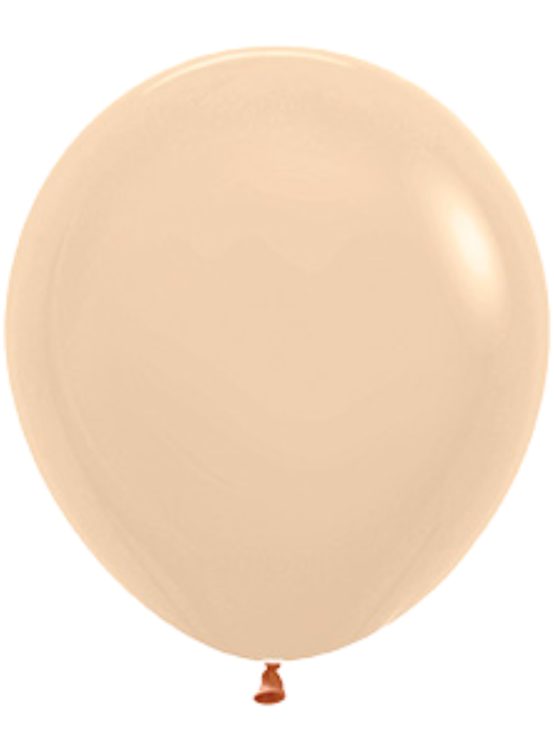 18" Sempertex Pastel Matte Malibu Peach Latex Balloons | 25 Count