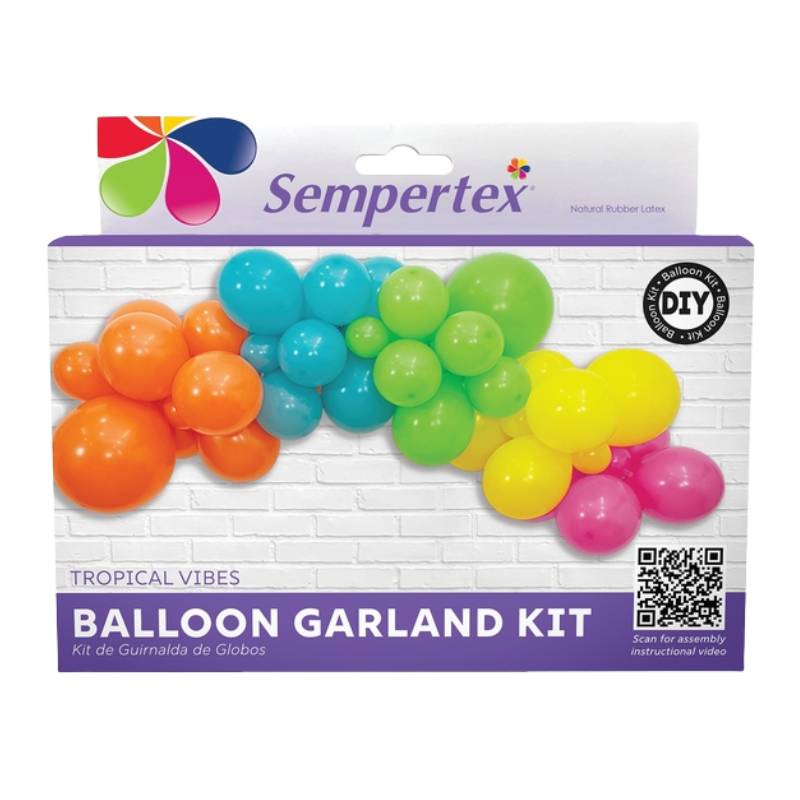 8' Sempertex Tropical Vibes Balloon Garland Kit | 1 Kit