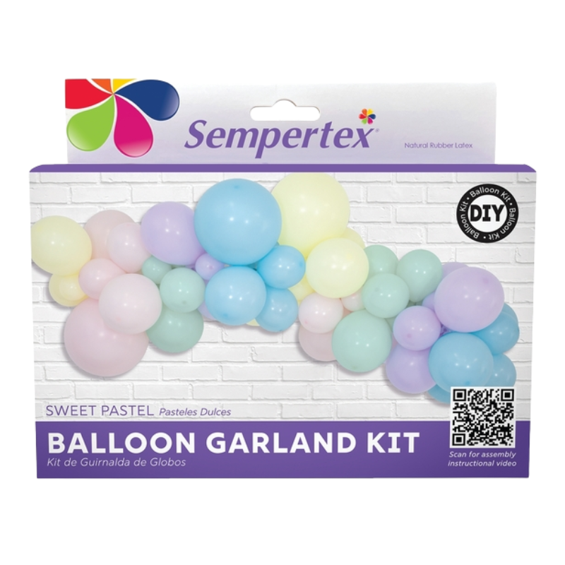 8' Sempertex Sweet Pastel Balloon Garland Kit | 1 Kit