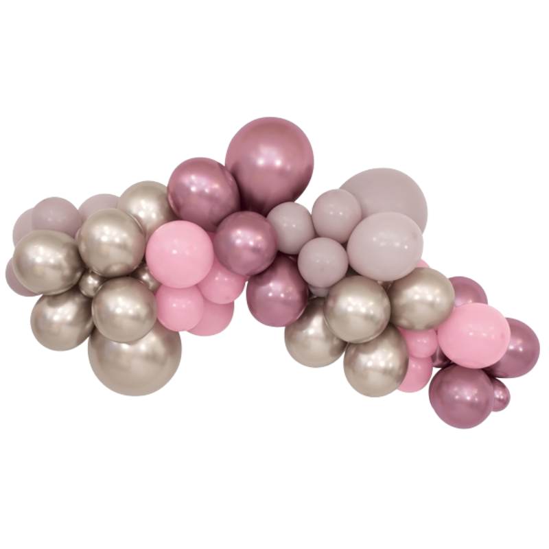 8' Sempertex Sparkling Pink Balloon Garland Kit | 1 Kit