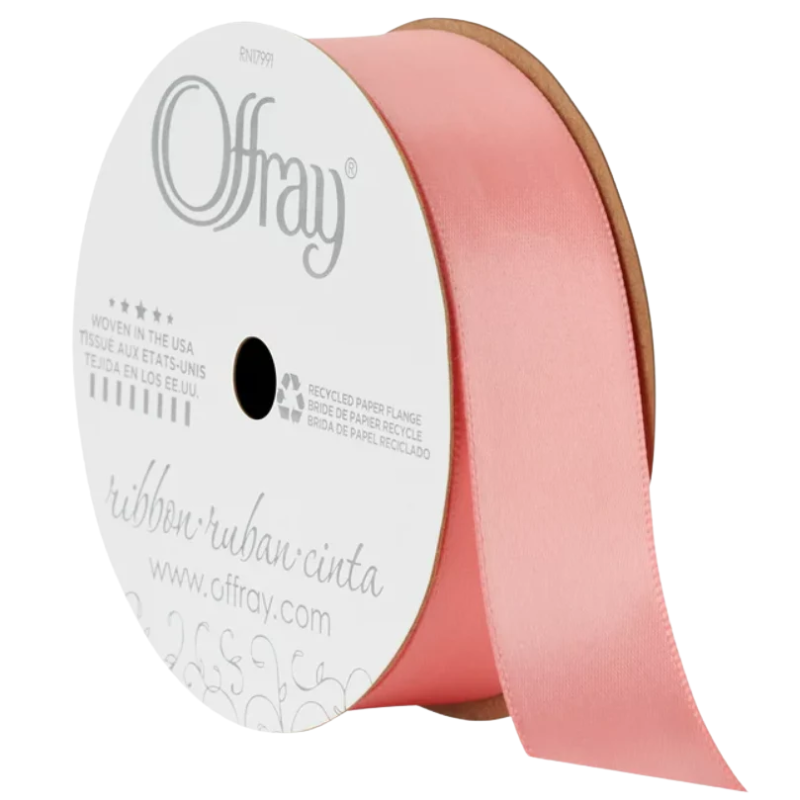 #9 Offray Single Face Satin Ribbon - 1 1/2" Wide, 50 Yards Long | 1 Spool