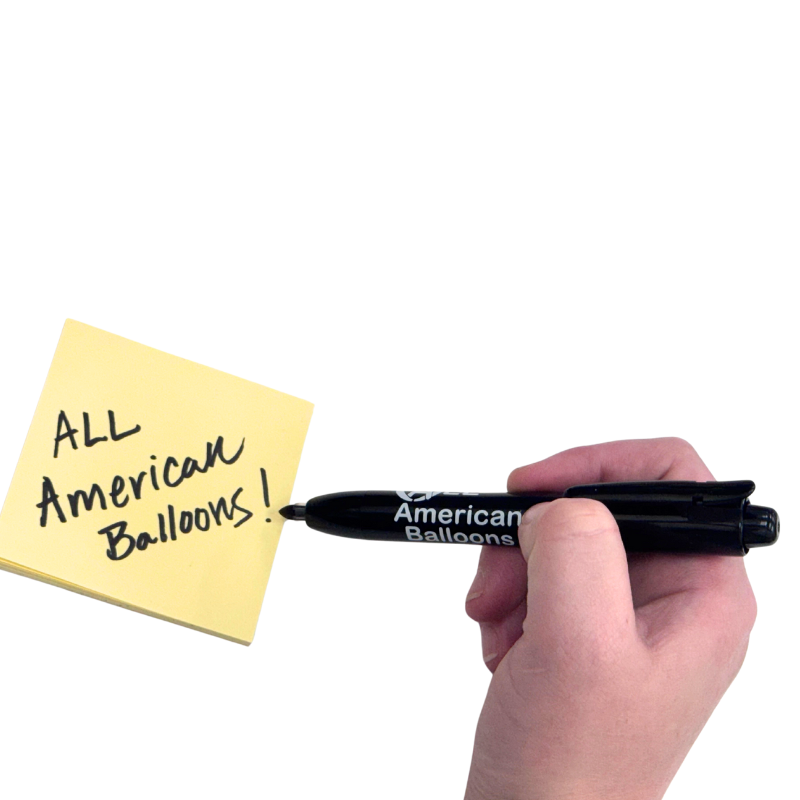 AAB Black Retractable Permanent Marker