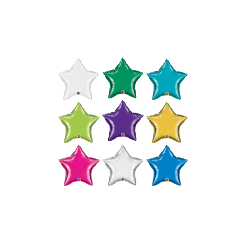 9" Qualatex Star Airfill Foil Balloon | Buy 5 Or More Save 20%