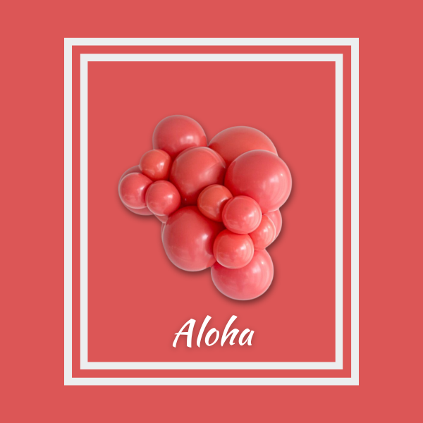 5" TUFTEX Aloha - Red Orange Latex Balloons | 50 Count