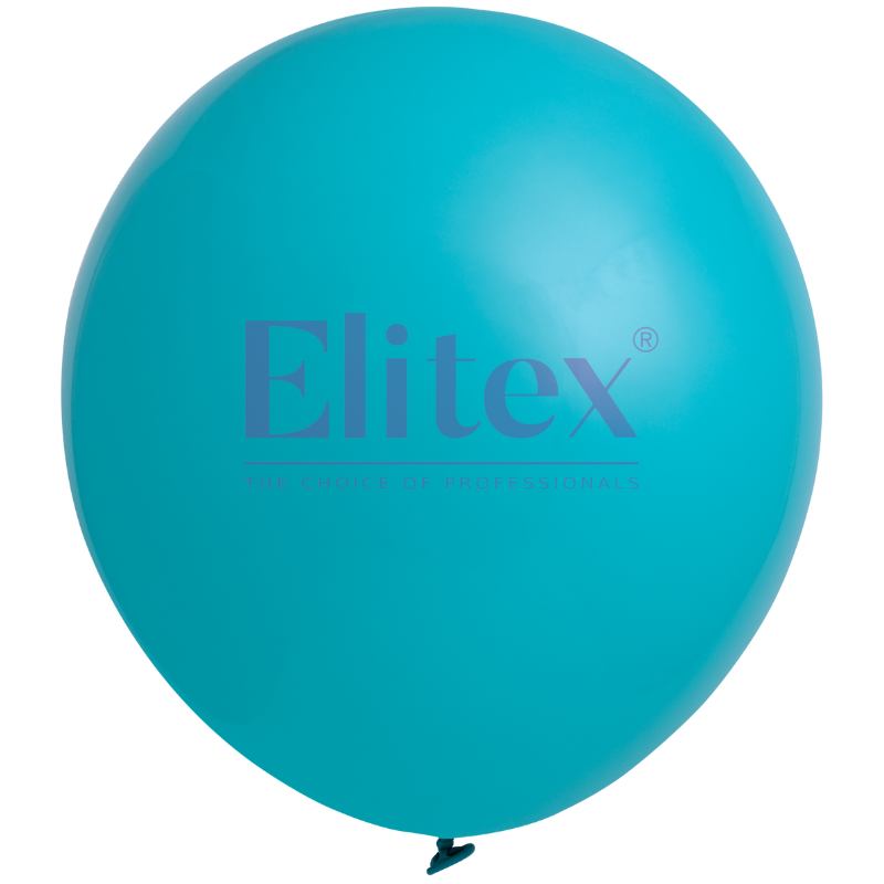 36" Elitex Aqua Standard Round Latex Balloons - 3 Foot Jumbo | 3 Count