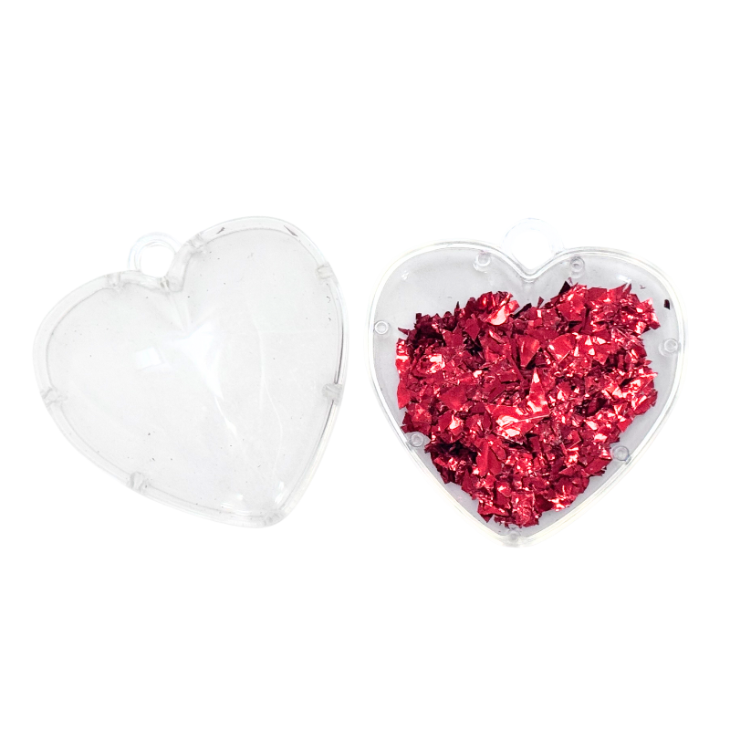 3 1/2" Borosino Clear Heart Shaped Container | 1 Count