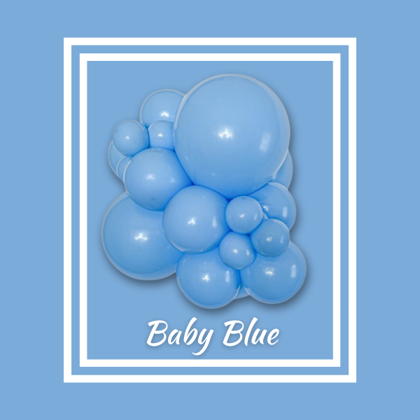 24" TUFTEX Baby Blue Latex Balloons | 25 Count