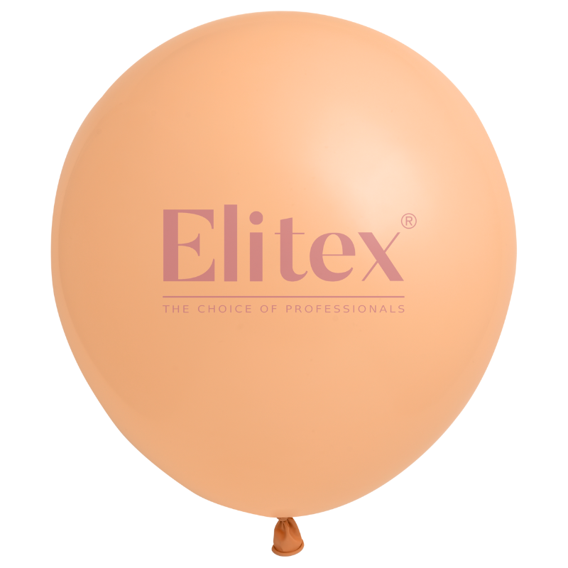 24" Elitex Beige Pastel Round Latex Balloons | 5 Count