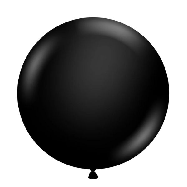 24" TUFTEX Black Latex Balloons | 25 Count