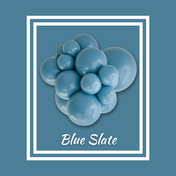 11" TUFTEX Blue Slate Latex Balloons | 100 Count