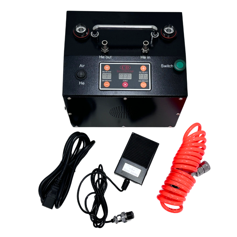 CD-612 Multifunctional Digital Precision Electric Balloon Inflator | Includes Digital Sizer & Foot Peddle