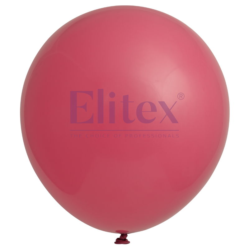24" Elitex Cerise Pastel Round Latex Balloons | 5 Count