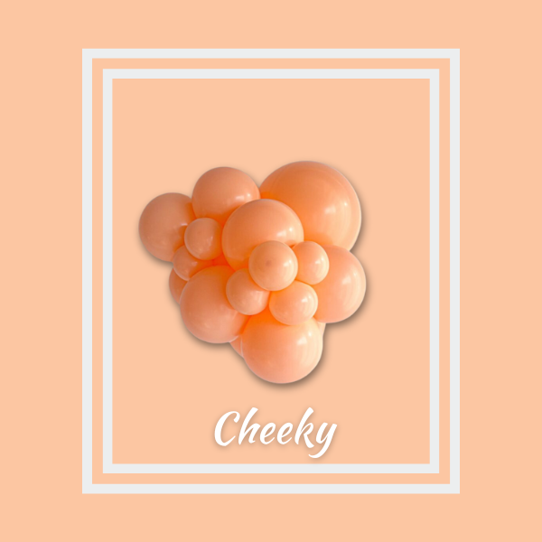 5" TUFTEX Cheeky - Peach Latex Balloons | 50 Count