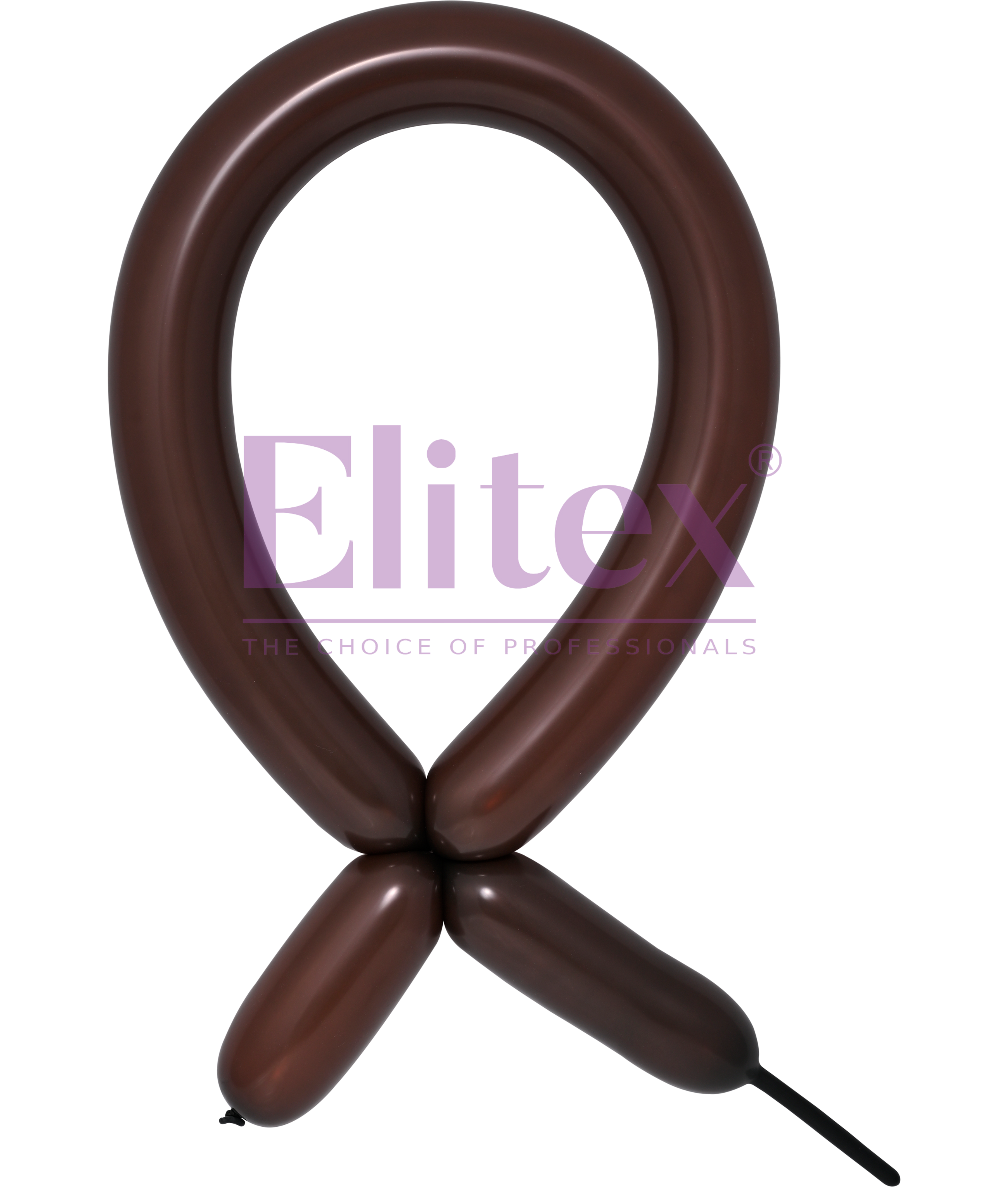 260 Elitex Dark Brown Standard Modeling - Twisting Balloons | 50 Count