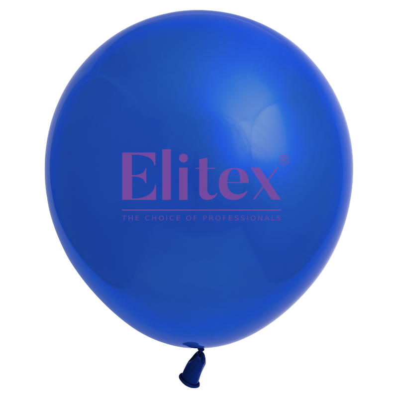 24" Elitex Dark Royal Blue Standard Round Latex Balloons | 5 Count