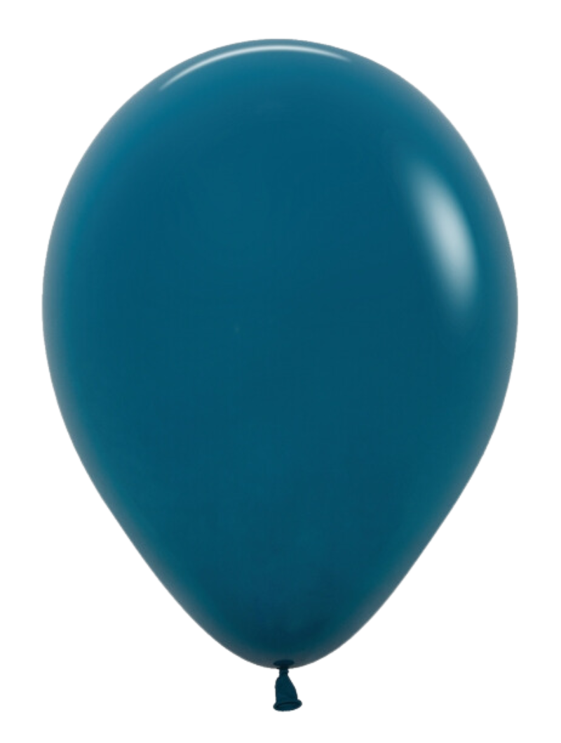 11" Sempertex Deluxe Deep Teal Latex Balloons | 100 Count