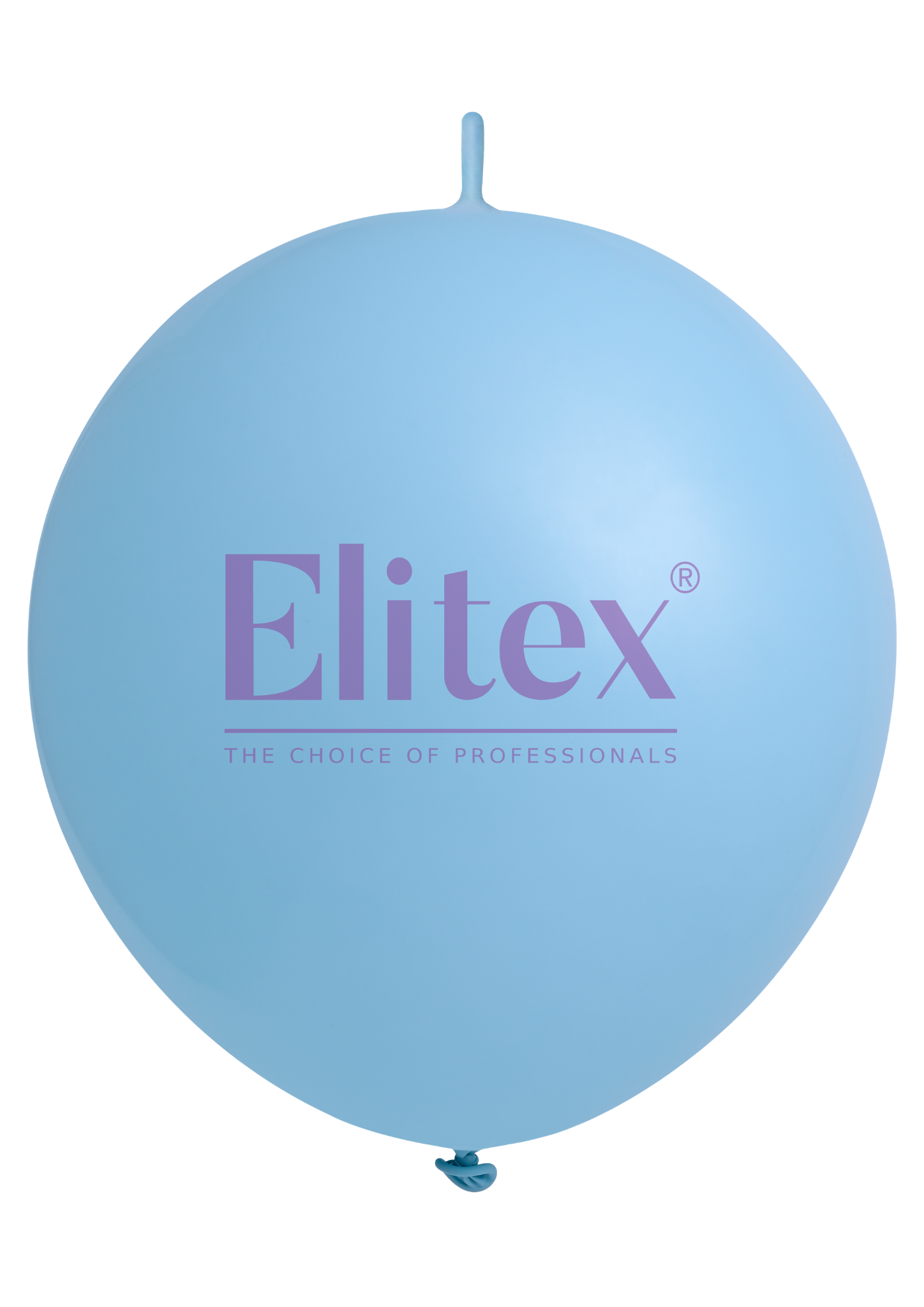 6" Elitex Baby Blue Pastel Link Latex Balloons | 100 Count