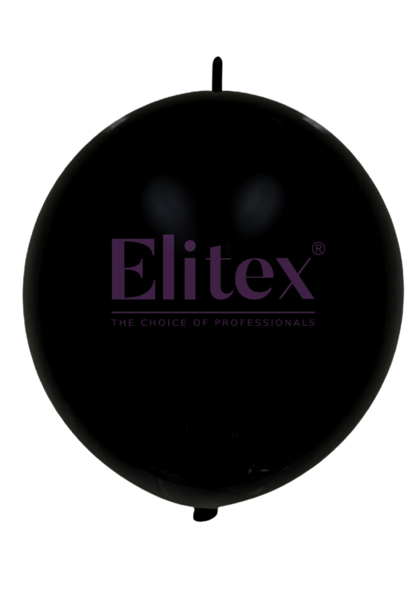 12" Elitex Black Standard Link Latex Balloons | 100 Count