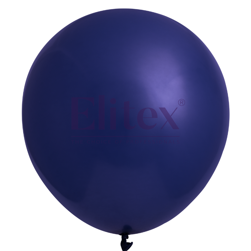 36" Elitex Navy Blue Standard Round Latex Balloons - 3 Foot Jumbo | 3 Count