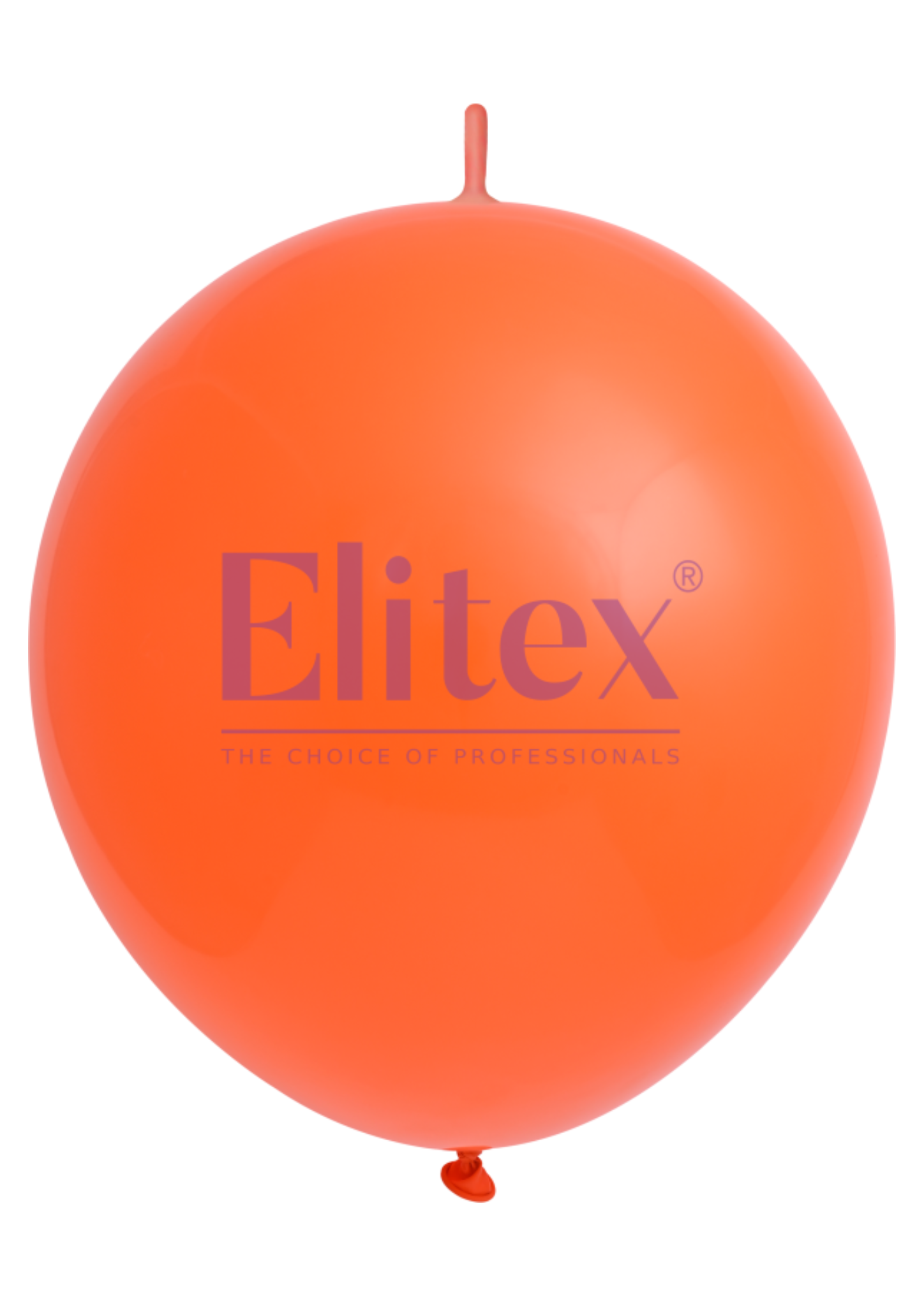 6" Elitex Orange Standard Link Latex Balloons | 100 Count