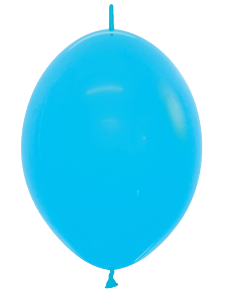 6" Sempertex Fashion Blue Link-O-Loon Latex Balloons | 50 Count